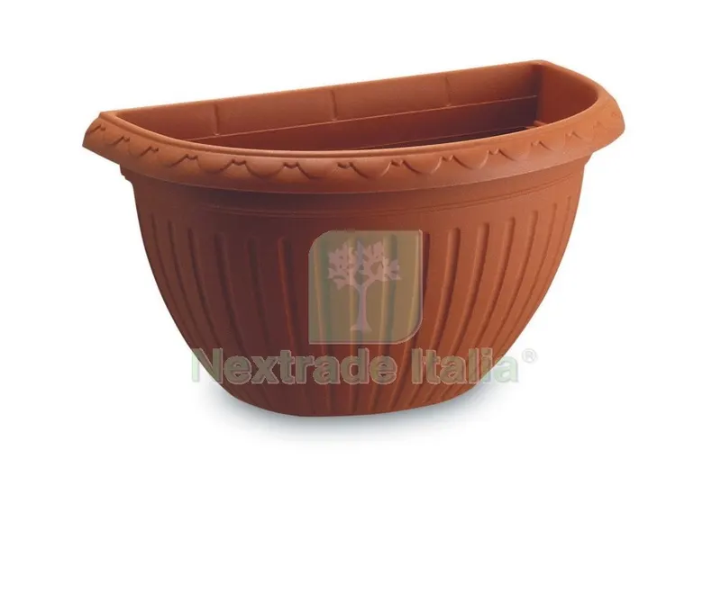 Vaso in Plastica a Muro "argo" CM.30X18H con Staffa — Vasi e fioriere — rif. FERX.38625