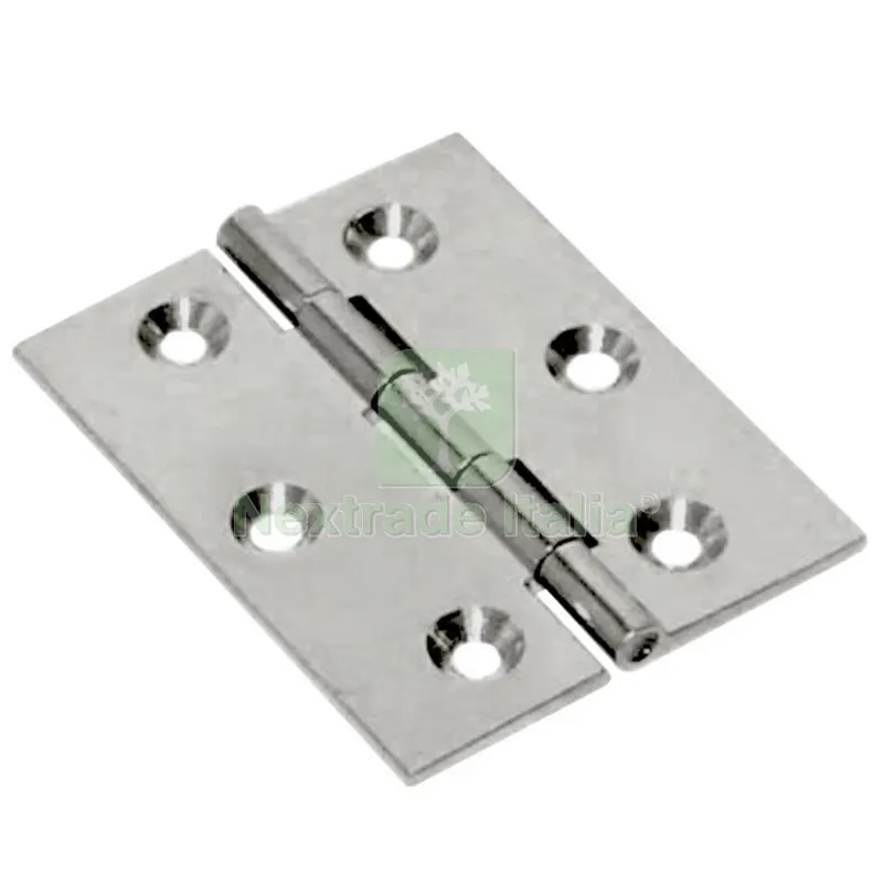 24PZ CERNIERA FRESATA PIANA NICHELATA GR.40X35 — Cerniere e cardini — rif. FERX.38661