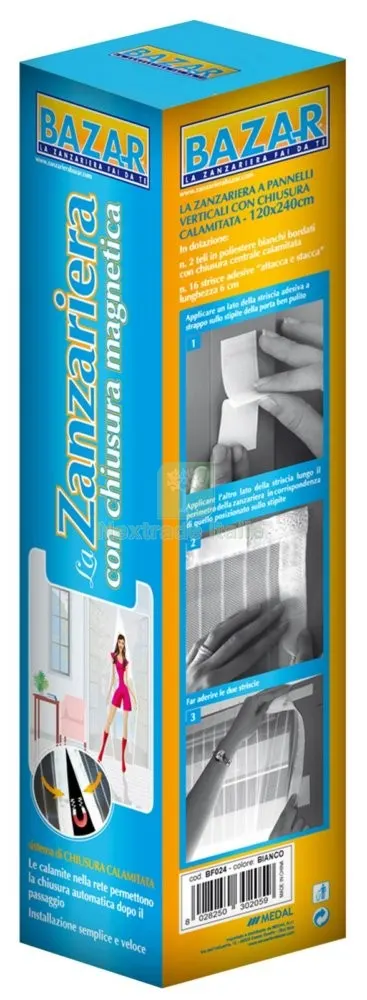 Zanzariera Magnetica 120X240H Bianca — Tende e zanzariere — rif. FERX.38689 Zanzariera Magnetica 120X240H Bianca — Tende e zanzariere — rif. FERX.38689
