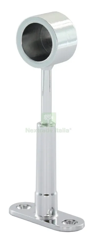 24PZ REGGITUBO FINALE REGOLABILE X TUBO TONDO CROMATO MM.18 — Tubi e raccordi — rif. FERX.38743 24PZ REGGITUBO FINALE REGOLABILE X TUBO TONDO CROMATO MM.18 — Tubi e raccordi — rif. FERX.38743