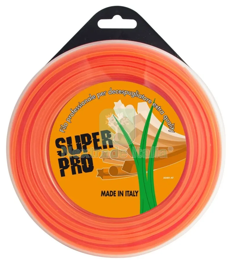 FILO NYLON PROFESSIONAL QUADRO 4,0X25MT.ARANCIONE — Ricambi e accessori macchine da giardino — rif. FERX.38848 FILO NYLON PROFESSIONAL QUADRO 4,0X25MT.ARANCIONE — Ricambi e accessori macchine da giardino — rif. FERX.38848