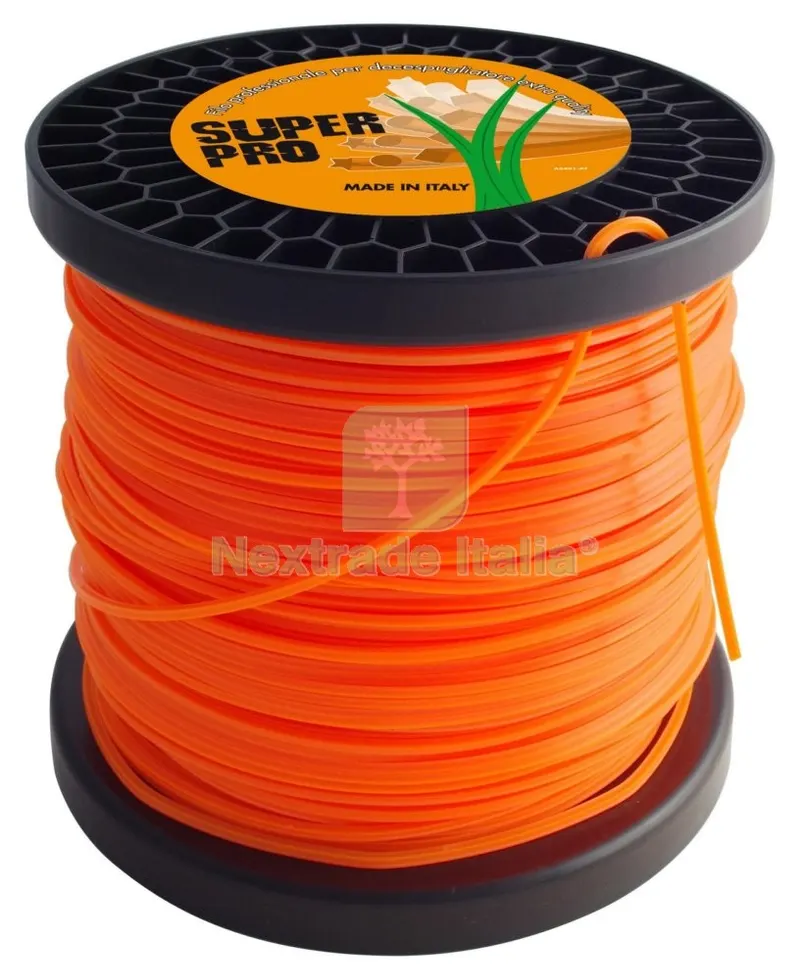 FILO NYLON TIPO PROFESSIONALE,SEZIONE QUADRATA 4,0X100MT.(KG2-LB4) — Ricambi e accessori macchine da giardino — rif. FERX.38874 FILO NYLON TIPO PROFESSIONALE,SEZIONE QUADRATA 4,0X100MT.(KG2-LB4) — Ricambi e accessori macchine da giardino — rif. FERX.38874
