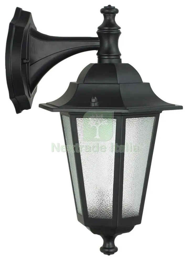 6PZ Lanterna Berlino 'piccola' con Braccio Nera — Illuminazione — rif. FERX.38896 6PZ Lanterna Berlino 'piccola' con Braccio Nera — Illuminazione — rif. FERX.38896