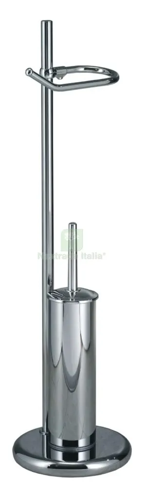 Piantana con PORTAROTOLO+PORTASCOPINO Stilo SC FIG.2 — Accessori bagno — rif. FERX.38924 Piantana con PORTAROTOLO+PORTASCOPINO Stilo SC FIG.2 — Accessori bagno — rif. FERX.38924