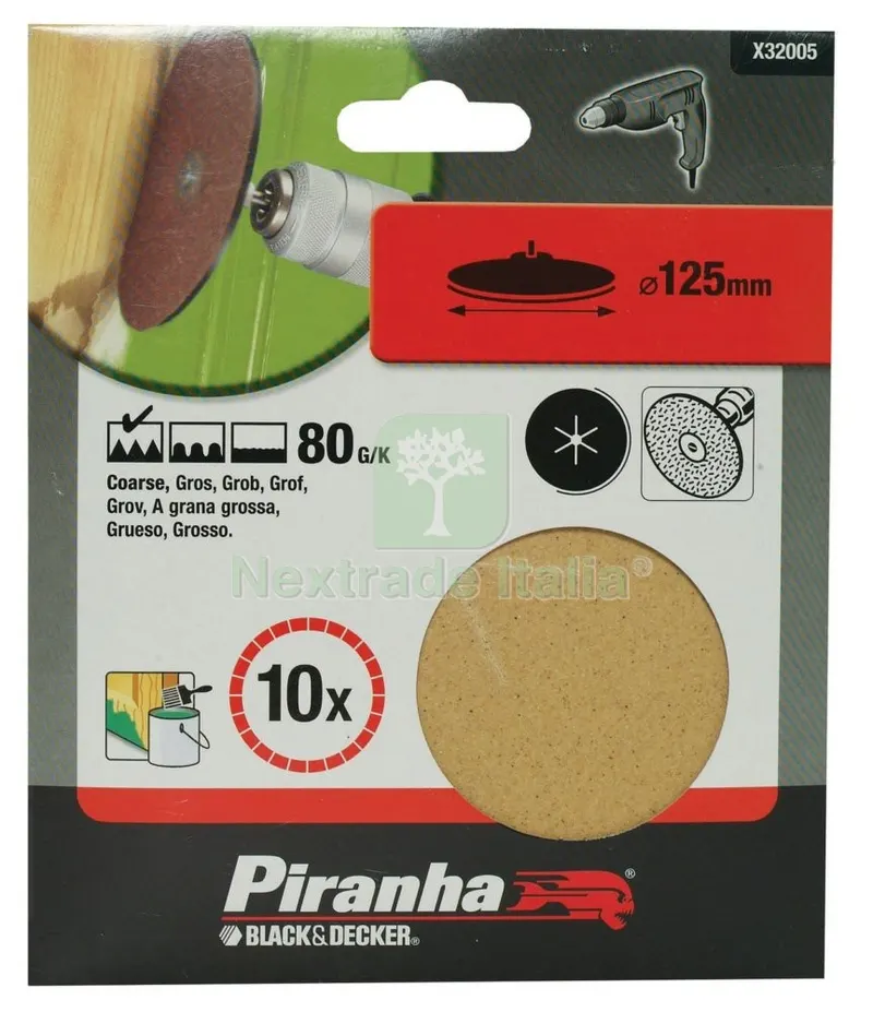 Piranha X32005 10 Dischi Diametro 125 GR.80(A1453) — Casalinghi e organizzazione — rif. FERX.38940