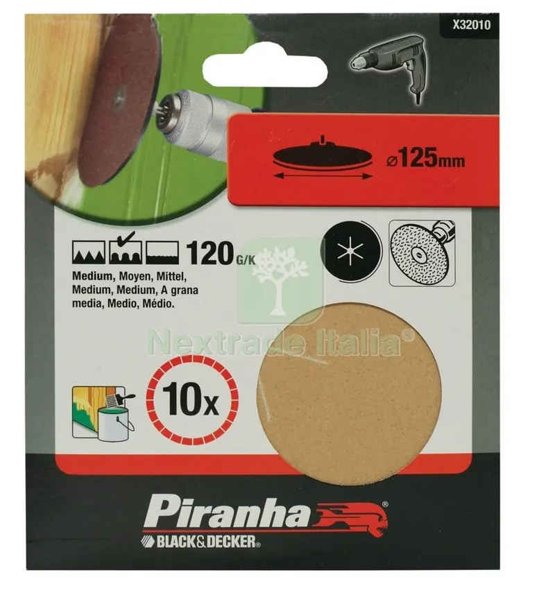 Piranha X32010 10 Dischi Diametro 125 GR.120 — Tubi e raccordi — rif. FERX.38943