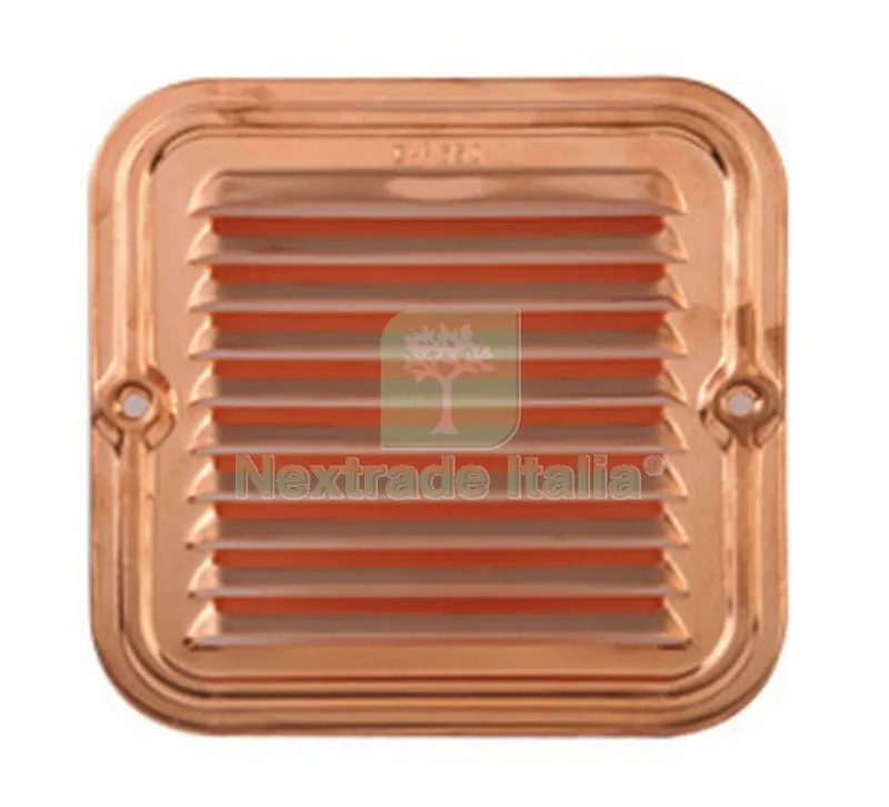GRIGLIA AERAZIONE RAME 14X14 CM — Scarichi e sifoni — rif. FERX.39082