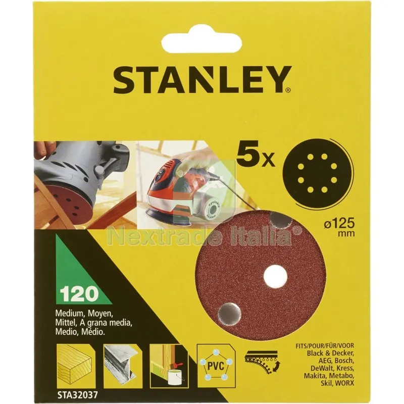 PIRANHA/ X32037 5 DISCHI ROTO-ORBITALI 125 GR.120 — Tubi e raccordi — rif. FERX.39167