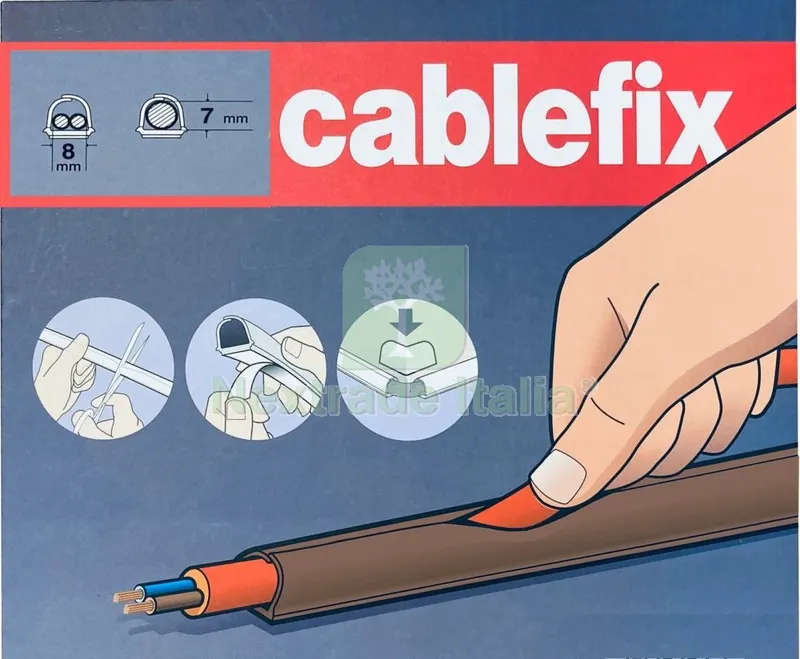 Canalina Adeseva Inofix 8X7MM Lunghezza 4MT Marrone — Canaline e centralini — rif. FERX.39226 Canalina Adeseva Inofix 8X7MM Lunghezza 4MT Marrone — Canaline e centralini — rif. FERX.39226