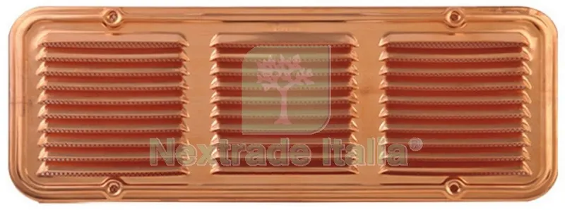 GRIGLIA AEREAZIONE RAME CM.14X36 — Scarichi e sifoni — rif. FERX.39297