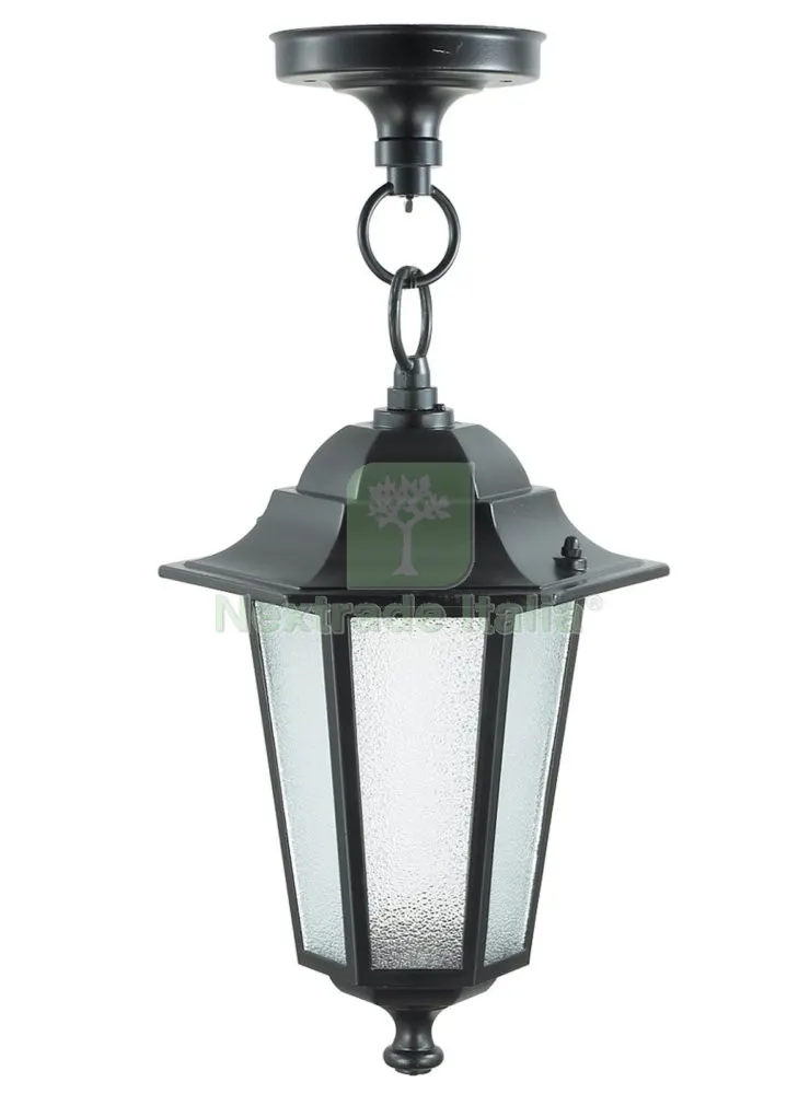 6PZ Lanterna Berlino 'piccola' con Catena Nera — Illuminazione — rif. FERX.39692 6PZ Lanterna Berlino 'piccola' con Catena Nera — Illuminazione — rif. FERX.39692