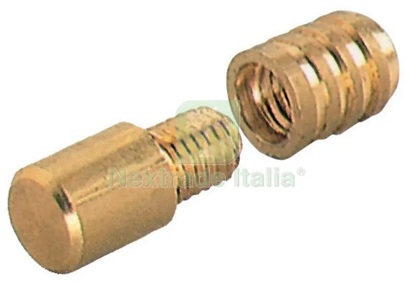 5SCATOLE SC REGGIPIANI TONDI IN OTTONE 5MA CON BUSSOLA DIAMETRO 7 MM 8 (PZ.8) — Chiavi e bussole — rif. FERX.40012