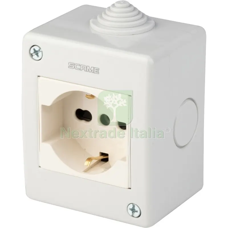 POLYPOOL CASSETTA ESTERNA IP40 CON PRESA BIPASSO SCHUKO — Casalinghi e organizzazione — rif. FERX.4004 POLYPOOL CASSETTA ESTERNA IP40 CON PRESA BIPASSO SCHUKO — Casalinghi e organizzazione — rif. FERX.4004