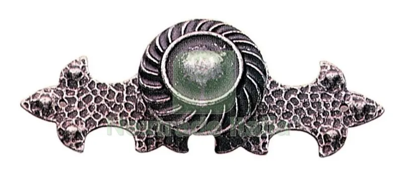 6BLISTER Blister Pomolo x Mobili ART. 985-B Fume' con Piastra — Maniglie e pomelli — rif. FERX.40069