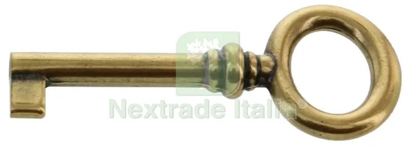 25PZ Chiave Antichizzata ART.33728 MM.29/69 Oro Valenza — Ferramenta per legno e mobili — rif. FERX.401 25PZ Chiave Antichizzata ART.33728 MM.29/69 Oro Valenza — Ferramenta per legno e mobili — rif. FERX.401