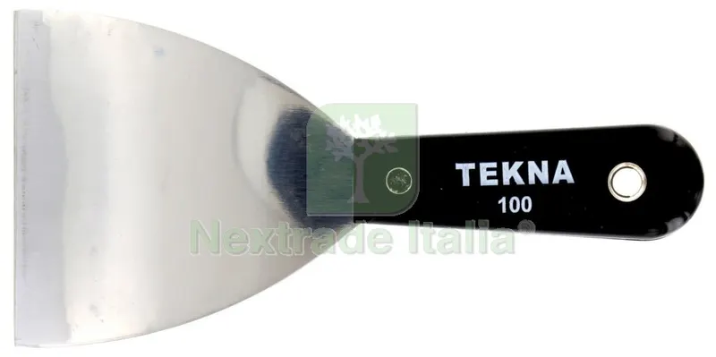 12PZ SPATOLA MANICATA INOX 100 MM — Spatole e attrezzi per stesura — rif. FERX.40112