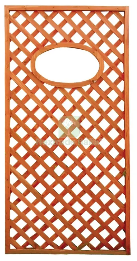 4PZ Pannello in Legno Trattato CM.90X180H con Ovale — Reti e recinzioni — rif. FERX.40195 4PZ Pannello in Legno Trattato CM.90X180H con Ovale — Reti e recinzioni — rif. FERX.40195