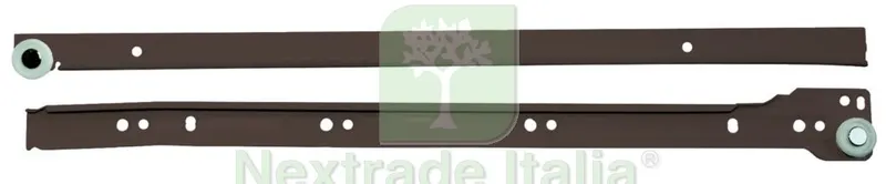 25COPPIE GUIDE PER CASSETTI CM. 50 MARRONE — Ferramenta porte e finestre — rif. FERX.40222 25COPPIE GUIDE PER CASSETTI CM. 50 MARRONE — Ferramenta porte e finestre — rif. FERX.40222