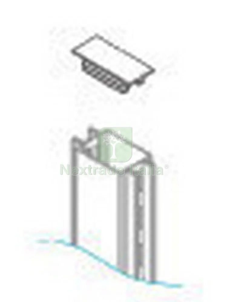 10PZ ZAF Tappo x Piantana Bifacciale Gondola Panna — Attrezzi da giardino — rif. FERX.40296