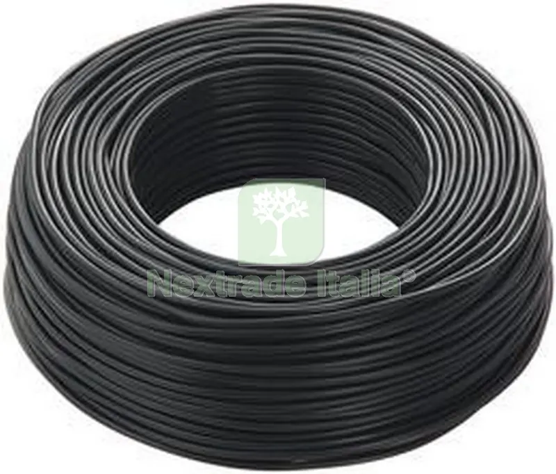 100MT CAVO ELETTRICO UNIPOLARE SEZIONE 1,5 NERO — Cavi e fili — rif. FERX.40318