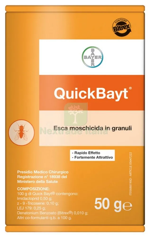 40PZ Bayer Esca Moschicida Granulare GR. 50 — Disinfestazione e controllo nocivi — rif. FERX.40331