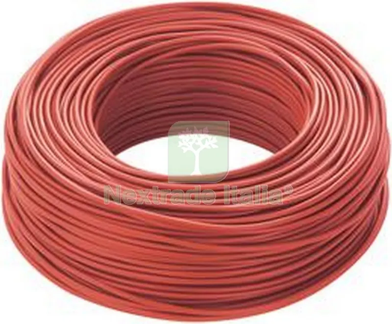100MT CAVO ELETTRICO UNIPOLARE SEZIONE 2,5 ROSSO — Cavi e fili — rif. FERX.40363