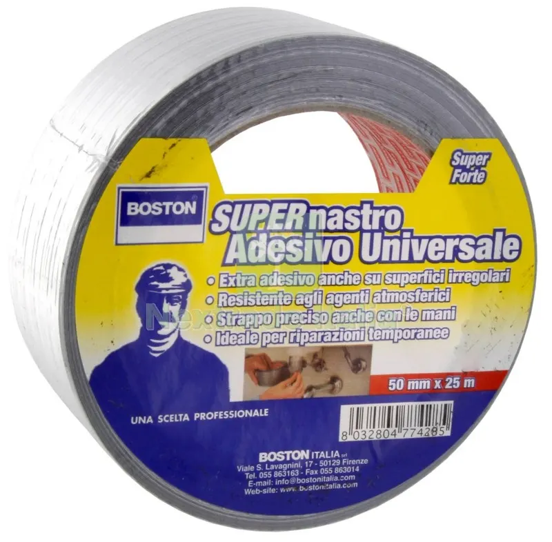 Nastro Americano Extra Forte MM.50X25MT Colore Silver — Nastri e mascherature — rif. FERX.40432 Nastro Americano Extra Forte MM.50X25MT Colore Silver — Nastri e mascherature — rif. FERX.40432