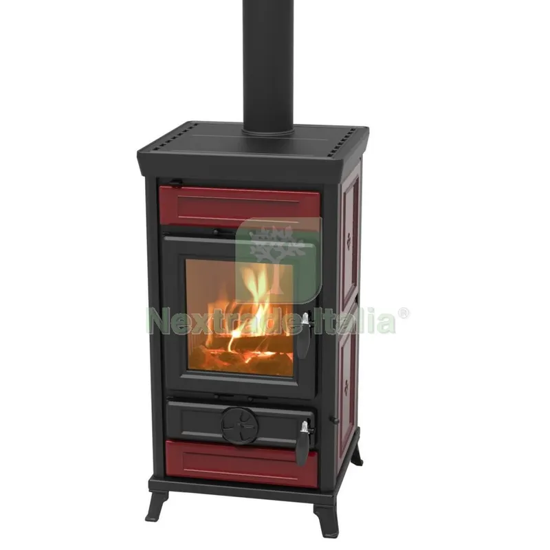 Stufa a Legna Thermorossi Modello Ilaria Bordeaux — Stufe e camini — rif. FERX.40449 Stufa a Legna Thermorossi Modello Ilaria Bordeaux — Stufe e camini — rif. FERX.40449