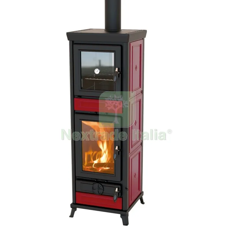 Stufa a Legna Thermorossi Modello Anna Bordeaux — Stufe e camini — rif. FERX.4046 Stufa a Legna Thermorossi Modello Anna Bordeaux — Stufe e camini — rif. FERX.4046