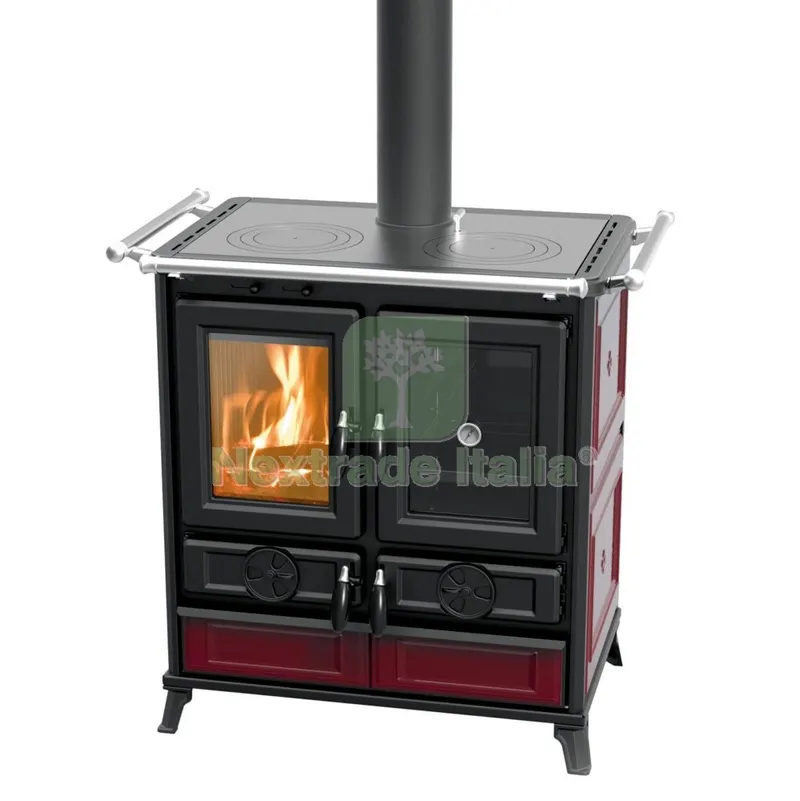 Cucina a Legna Thermorossi Violetta Bordeaux — Sanitari e ceramiche — rif. FERX.40499 Cucina a Legna Thermorossi Violetta Bordeaux — Sanitari e ceramiche — rif. FERX.40499