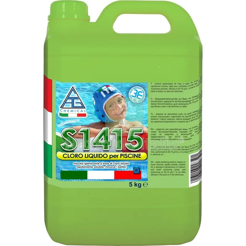 4PZ Cloro Liquido per Piscine KG. 5 S1415 — Piscine e strutture — rif. FERX.4063