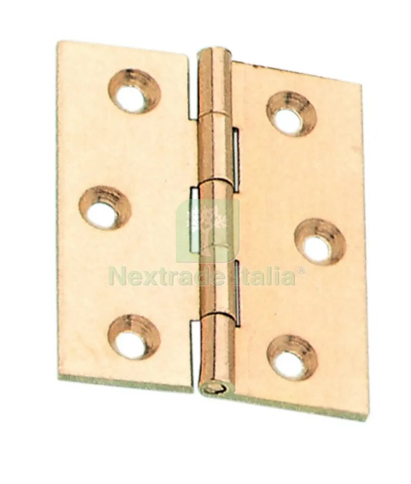 24PZ Cerniera Fresata Piana Oro Satinato GR.40X35 — Cerniere e cardini — rif. FERX.4102 24PZ Cerniera Fresata Piana Oro Satinato GR.40X35 — Cerniere e cardini — rif. FERX.4102