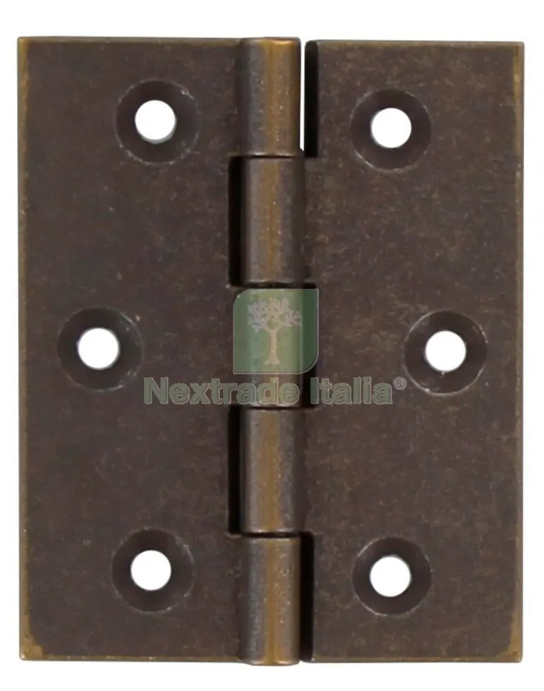 24PZ Cerniera Fresata Piana Oro Bronzato GR.50X40 — Cerniere e cardini — rif. FERX.4104 24PZ Cerniera Fresata Piana Oro Bronzato GR.50X40 — Cerniere e cardini — rif. FERX.4104