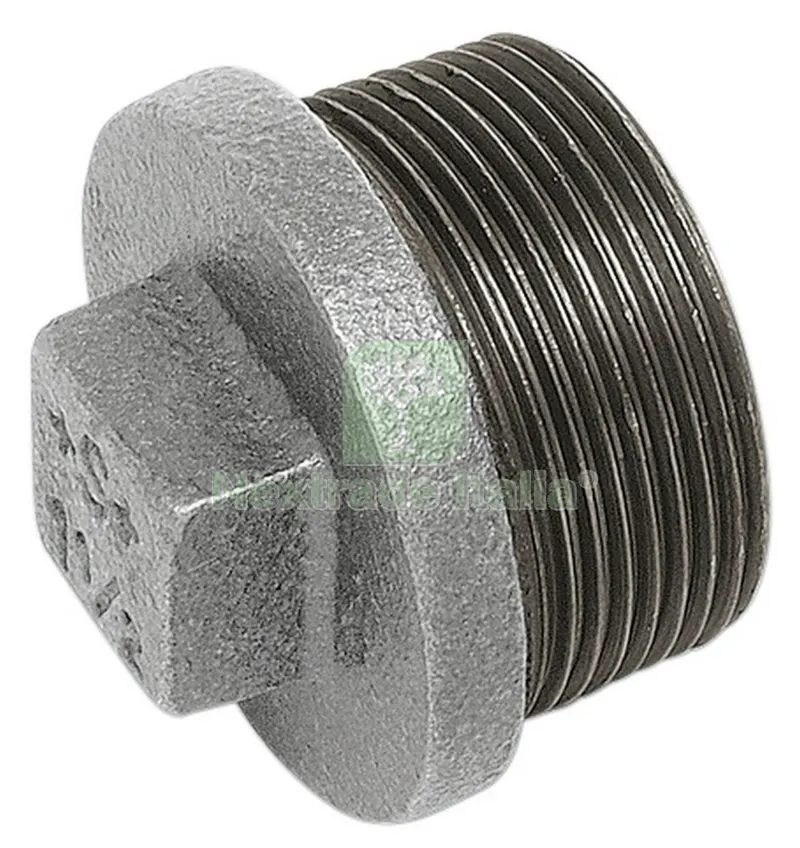 5PZ TAPPO MASCHIO GHISA ZINCATA GR.2 FIGURA 290 — Tubi e raccordi — rif. FERX.4117 5PZ TAPPO MASCHIO GHISA ZINCATA GR.2 FIGURA 290 — Tubi e raccordi — rif. FERX.4117