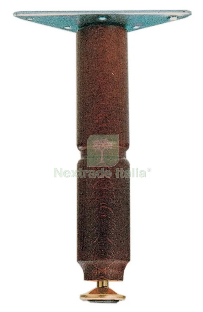 12PZ Piedino Legno Piastra Mobile 150 MM Noce — Ferramenta per legno e mobili — rif. FERX.4122 12PZ Piedino Legno Piastra Mobile 150 MM Noce — Ferramenta per legno e mobili — rif. FERX.4122