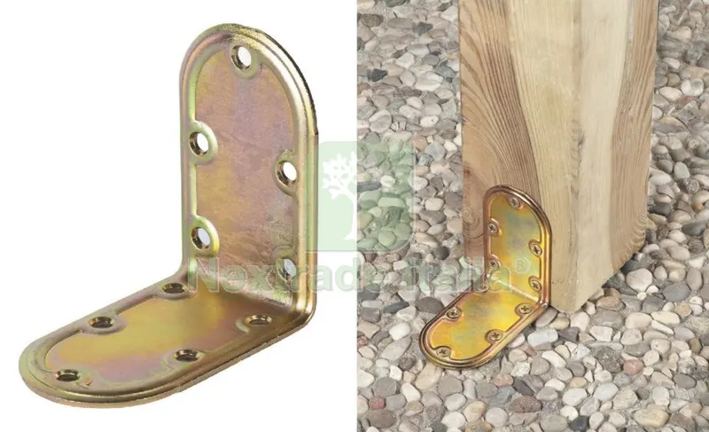 50PZ Piastra Angolare in Acciaio Tropicalizzato ART. 971 MM. 40X 40 — Casalinghi e organizzazione — rif. FERX.4128