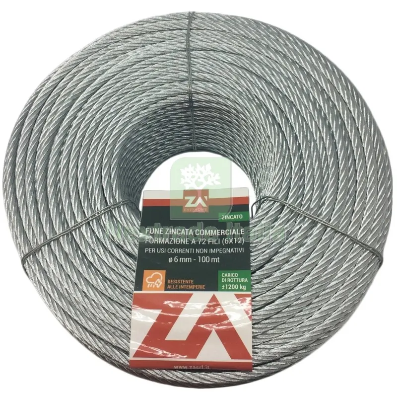 50MT CAVETTO ACCIAIO 72F DIAMETRO 14 — Fili, cavetti e catene metalliche — rif. FERX.4140 50MT CAVETTO ACCIAIO 72F DIAMETRO 14 — Fili, cavetti e catene metalliche — rif. FERX.4140