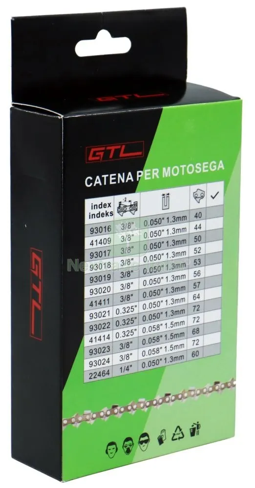 CATENA 3/8 1,3-44E X MOTOS.KT2500 CM.30/12" — Elettroseghe e motoseghe — rif. FERX.41409 CATENA 3/8 1,3-44E X MOTOS.KT2500 CM.30/12" — Elettroseghe e motoseghe — rif. FERX.41409