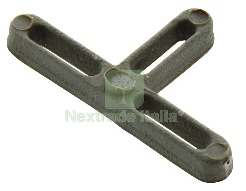 CONFEZIONE 250 DISTANZIATORI MM. 2 A T IN PLASTICA — Minuteria metallica — rif. FERX.4143
