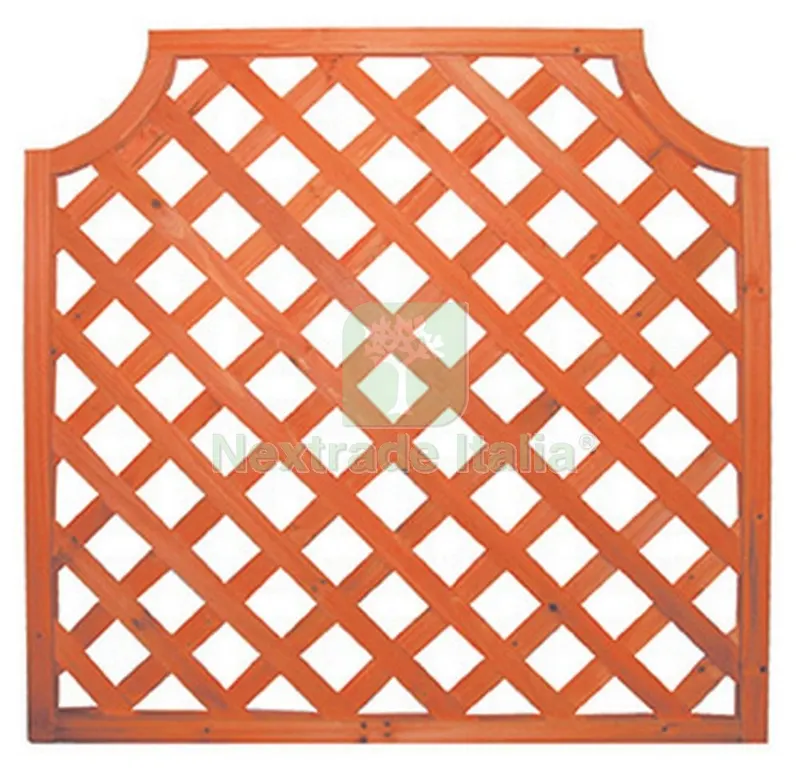 4PZ Pannello in Legno Trattato Sagomato CM.90X90 MOD.2 — Reti e recinzioni — rif. FERX.41639 4PZ Pannello in Legno Trattato Sagomato CM.90X90 MOD.2 — Reti e recinzioni — rif. FERX.41639