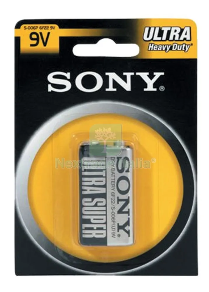 10BLISTER Sony Batteria TRANSISTOR(6F22)ZINCO Cloride BL1PZ — Trapani e avvitatori — rif. FERX.41658 10BLISTER Sony Batteria TRANSISTOR(6F22)ZINCO Cloride BL1PZ — Trapani e avvitatori — rif. FERX.41658