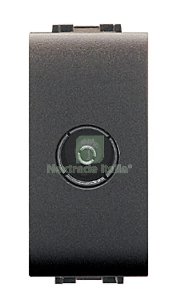 12PZ LIFE ART. 4048/1 PRESA COASSIALE TV DIRETTA NERA — Interruttori e prese — rif. FERX.41698 12PZ LIFE ART. 4048/1 PRESA COASSIALE TV DIRETTA NERA — Interruttori e prese — rif. FERX.41698