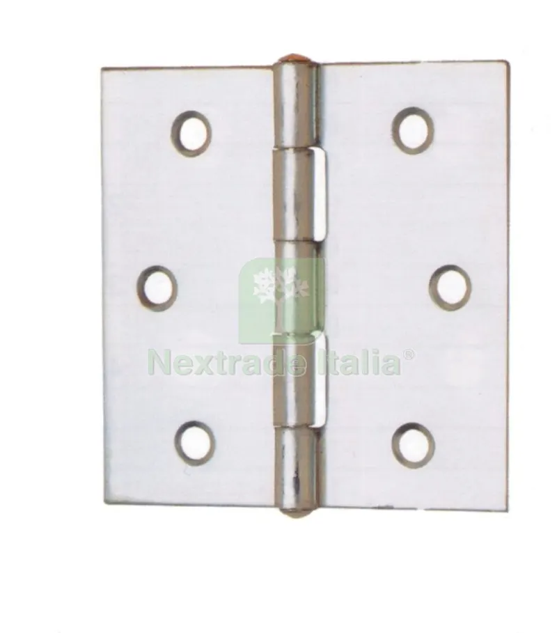 24PZ Cerniera Quadra Porta Fisso Acciaio Zincato MM. 20 — Cerniere e cardini — rif. FERX.41774 24PZ Cerniera Quadra Porta Fisso Acciaio Zincato MM. 20 — Cerniere e cardini — rif. FERX.41774