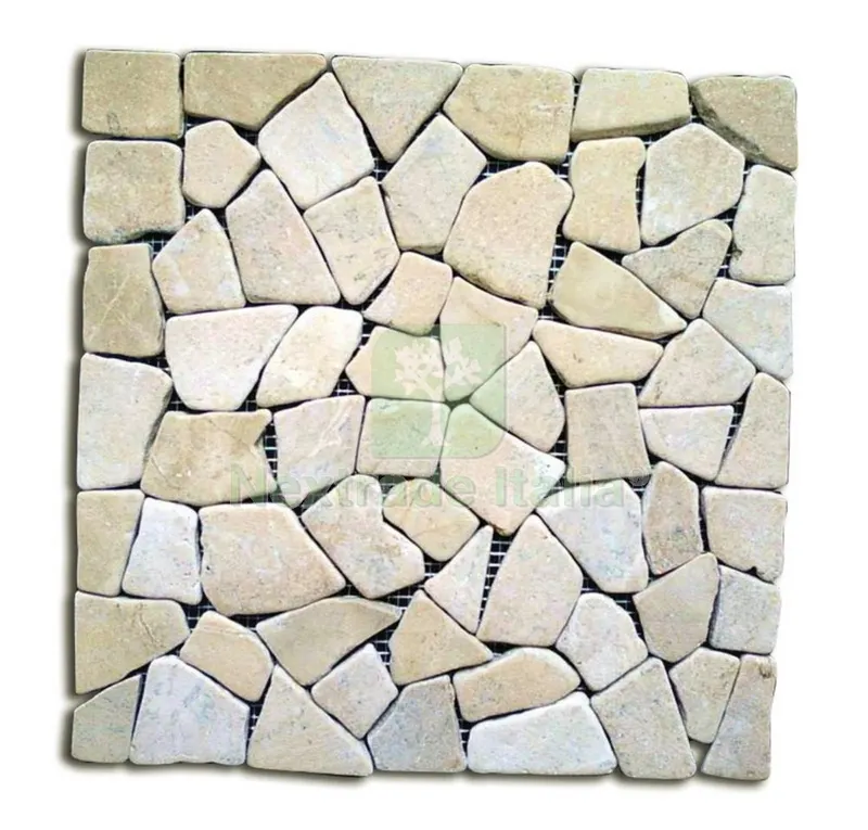 11PZ Mosaico in Pietra Naturale CM.30X30 Giallo — Cemento, malte e collanti edili — rif. FERX.41883
