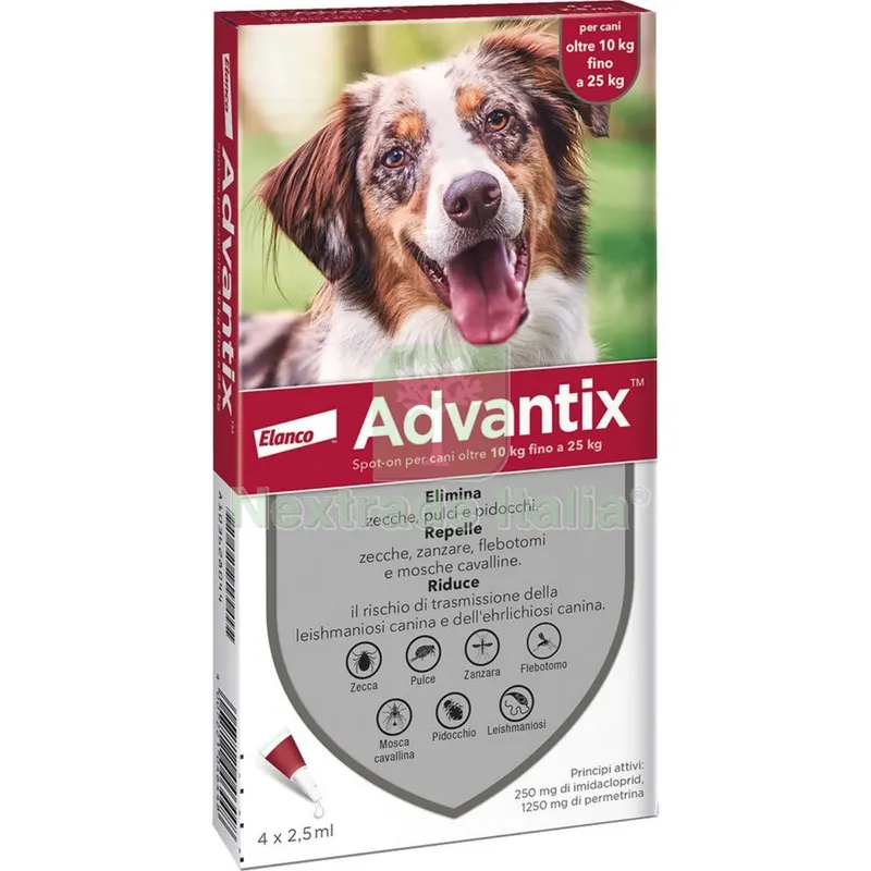 Bayer Advantix 6 Pezzi Spot per Cani 10-25 KG — Cani — rif. FERX.4215