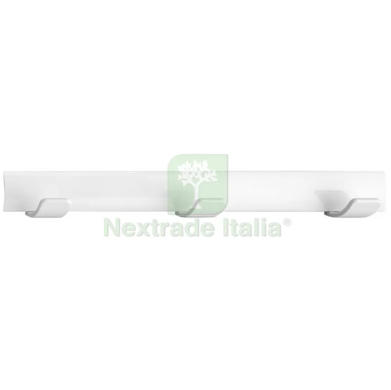5PZ APPENDINO ADESIVO INOFIX 3POSTI COLORE BIANCO — Accessori bagno — rif. FERX.42218