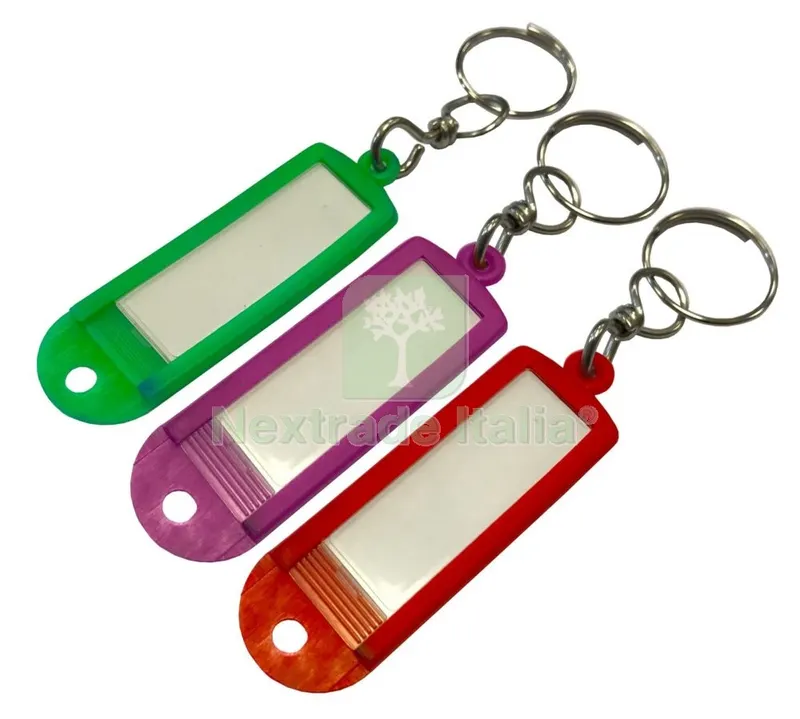 200PZ Portaetichette Plastica con Givolare Import — Ferramenta per legno e mobili — rif. FERX.4237