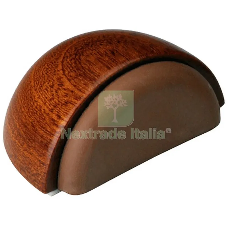 10PZ Fermaporta in Legno Adesivo Inofix Colore Mogano — Ferramenta porte e finestre — rif. FERX.42516