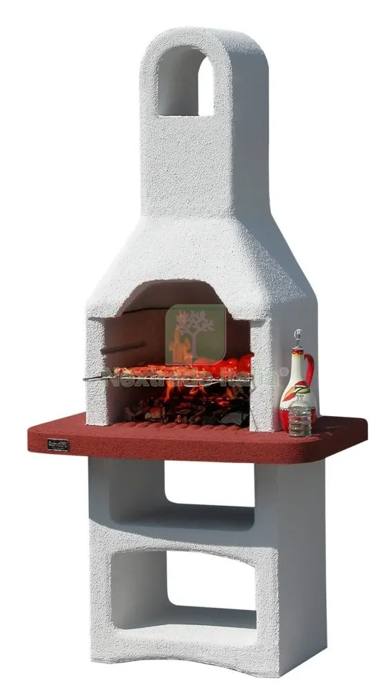 Barbecue in Muratura MOD.ALICANTE in Cemento, con Cappa CM 86X56X187H — Tempo libero outdoor — rif. FERX.42526