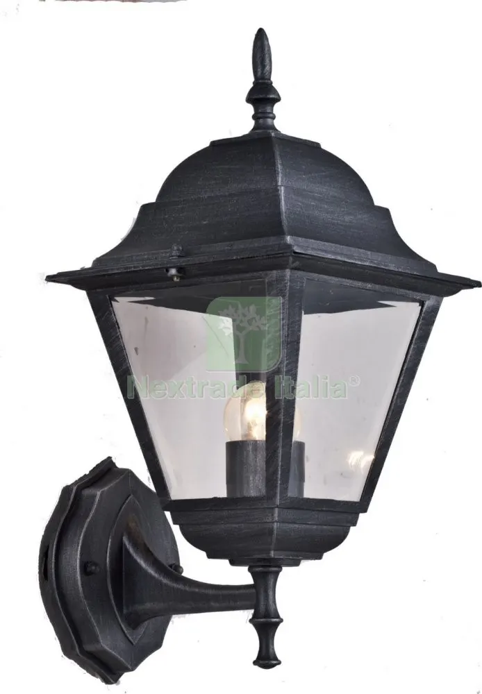 4PZ Lanterna NEW York "UP" con Braccio Grigio Ghisa Anticato — Illuminazione — rif. FERX.42729 4PZ Lanterna NEW York "UP" con Braccio Grigio Ghisa Anticato — Illuminazione — rif. FERX.42729